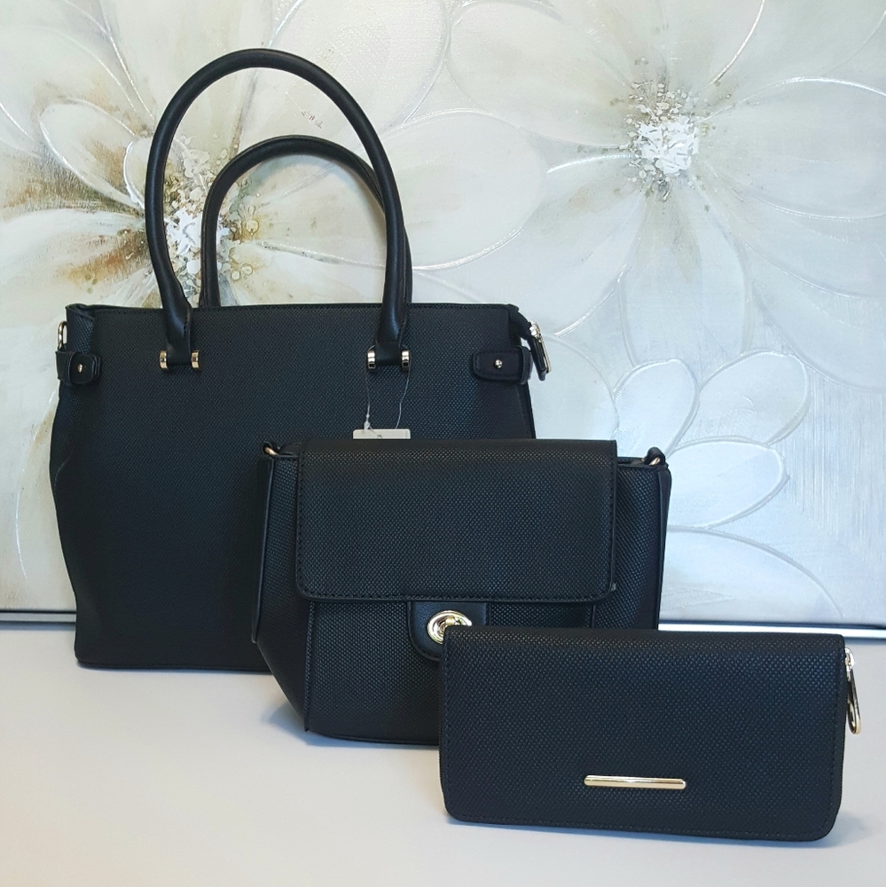 Handbags 3pcs sets Black Color